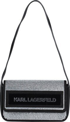 Icon K Sm Flap Shb Crys Handbag Black