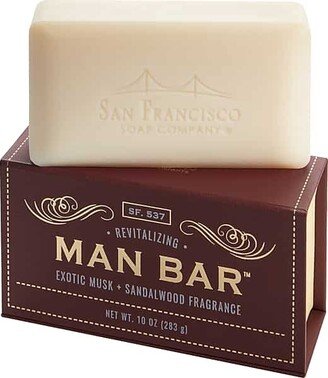 San Francisco Soap Co. Men's Man Bar Revitalizing Exotic Musk Sandalwood Soap Musk Soap