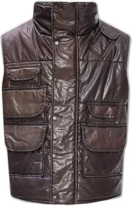 Stand Collar Padded Vest