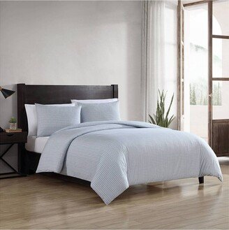 Ticking Stripe Percale Duvet Cover Set