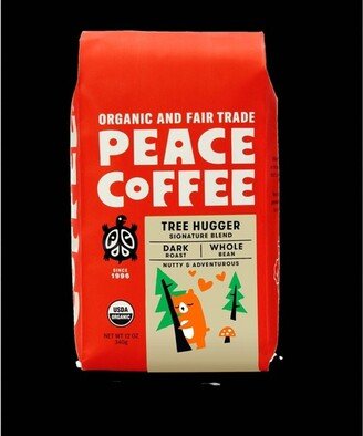 Peace Coffee Dark Roast Tree Hugger Whole Bean Coffee - 12oz