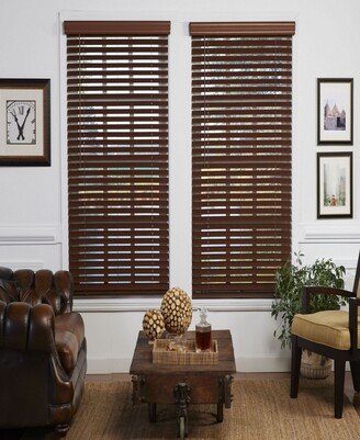 The Cordless Collection 2 in. Cordless Faux Wood Venetian Blind, 35 x 72