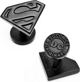 Satin Superman Shield Cufflinks
