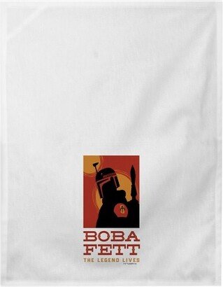 Boba Fett Red Sunset Dish Towel