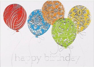 JAM Paper & Envelope JAM Paper Blank Birthday Cards Set Birthday Balloons Theme 526M0424WB