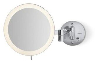 Lit Wall-Mount Magnification Mirror - Chrome