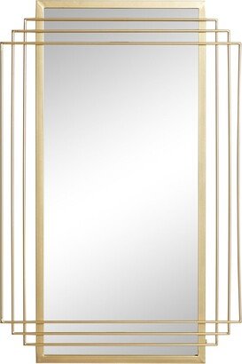 Glam Rectangle Metal Wall Mirror