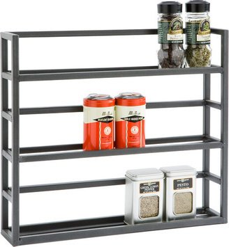 3-Shelf Iron Spice Rack Pewter