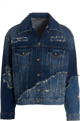 Patchwork denim jacket