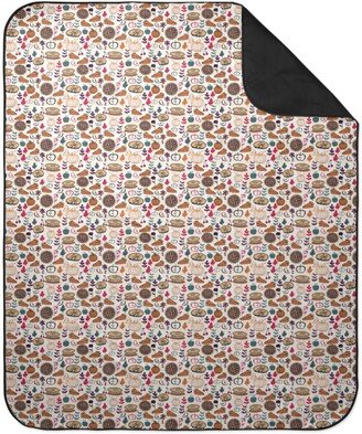 Picnic Blankets: Thanksgiving Apple And Pumpkin Pies Picnic Blanket, Multicolor