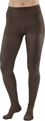 Ames Walker AW Style 208 Women's Microfiber Opaque 15-20 mmHg Compression Pantyhose/Tights Black Large