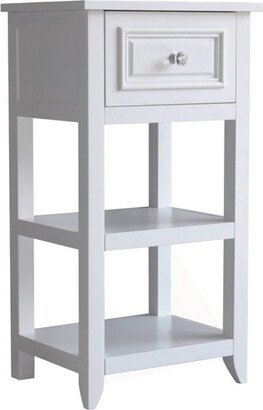 Dawson Floor Cabinet with 1 Drawer White