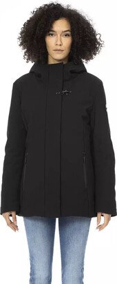 Black Polyester Jackets & Women's Coat