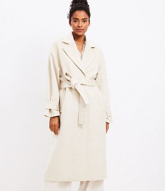 Petite Tie Waist Trench Coat