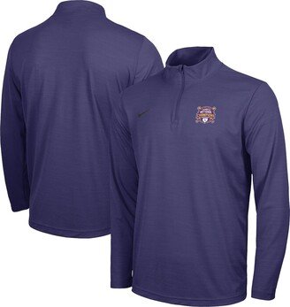 Men's and Women's Purple Lsu Tigers 2023 Ncaa Men's Baseball College World Series Champions Intensity Quarter-Zip Performance Pullover Top - Purp