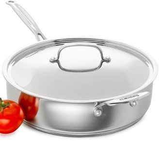 Chef's Classic Stainless Steel Covered 5.5 Qt. Saute Pan