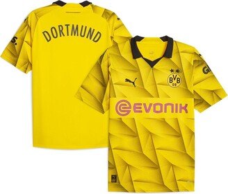 Men's Yellow Borussia Dortmund 2023/24 Third Replica Jersey