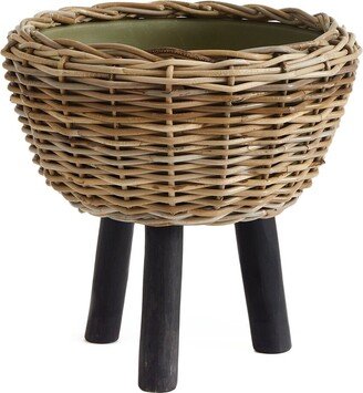 Napa Home & Garden Woven Rattan Dry Basket Planter