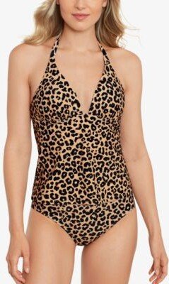 Salt + Cove Salt Cove Juniors Animal Print Halterkini Top Bottoms Created For Macys