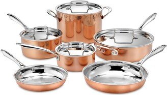 Copper Tri-Ply 10-Pc. Cookware Set