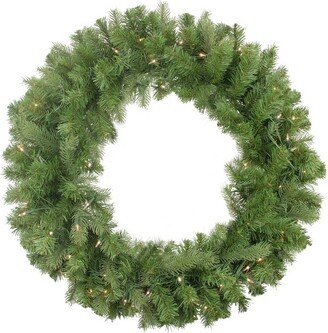 Northlight Real Touch™️ Pre-Lit Noble Fir Artificial Christmas Wreath - 30