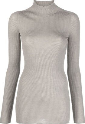 Ribbed-Knit Wool Jumper