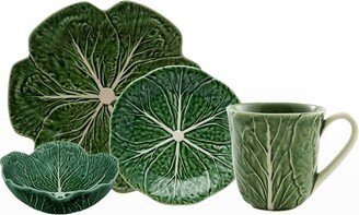 Cabbage 16-Piece Dinnerware Set, Green