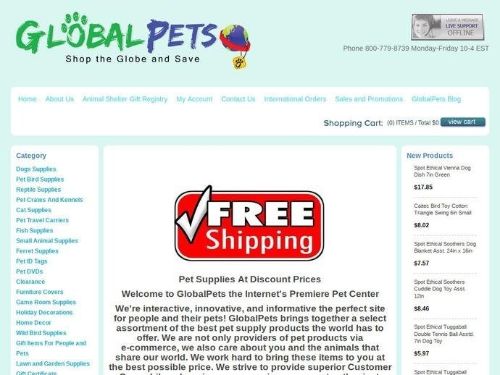 Globalpets Promo Codes & Coupons