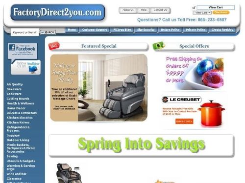Factorydirect2You Promo Codes & Coupons