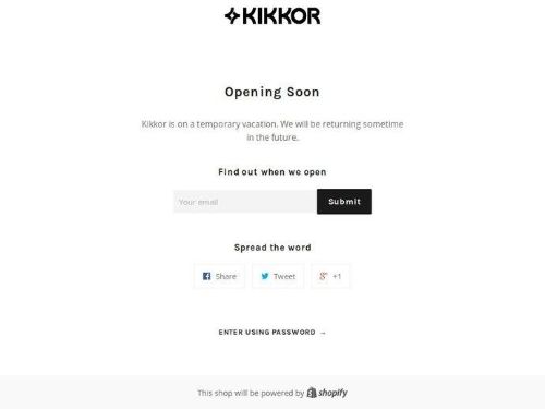 Kikkor.com Promo Codes & Coupons