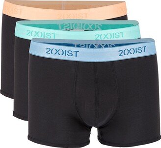 3-Pack No-Show Cotton Trunks