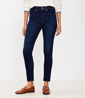 Curvy High Rise Skinny Jeans in Classic Dark Indigo Wash