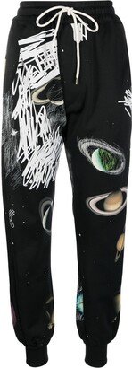 Space Print Track Pants