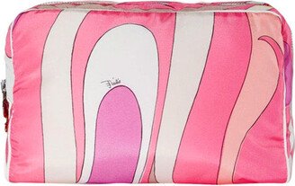 Marmo-Print Medium Make-Up Bag