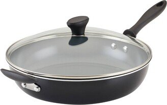 Reliance Pro 12 Nonstick Ceramic covered Skillet with Helper Handle Black/Gray