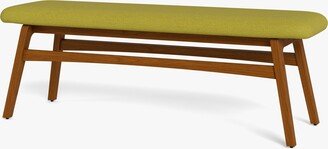 Scandinavian Dining Bench Heather Chartreuse