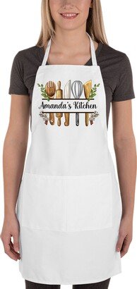 Personalized Grandmas Kitchen, Nanas Kitchen Apron, Any Name Gift Idea, Christmas For Grandma - Free Shipping