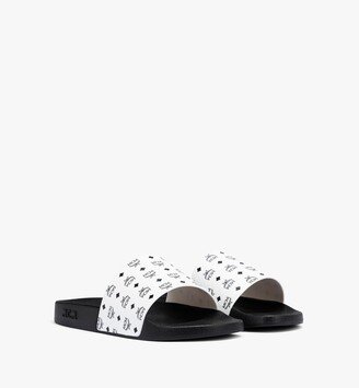 Monogram Print Rubber Slides