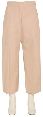 Wide-Leg Cropped Trousers-AK