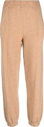 Pintuck Cashmere-Silk Trousers