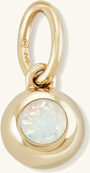 Birthstone Sphere Charm Opal