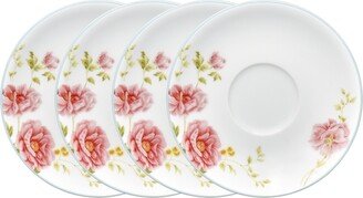 Peony Pageant Set Of 4 Saucers 6