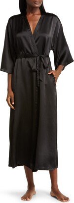 Washable Silk Longline Robe-AB