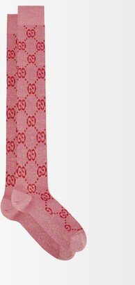 GG-jacquard Cotton-blend Lamé Socks