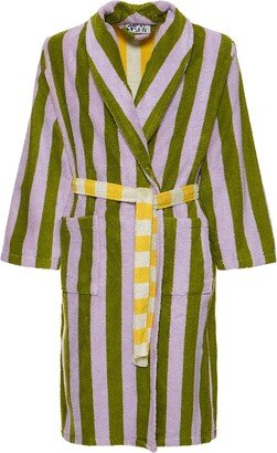 Sea Stripe cotton blend bathrobe