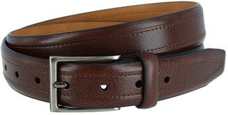 Stitched Detail Leather Belt