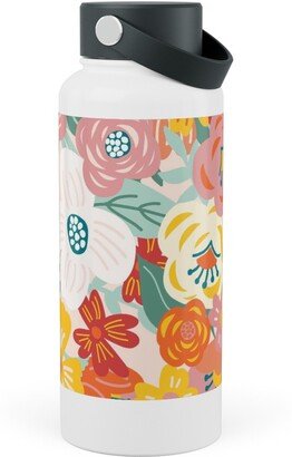 Photo Water Bottles: Liberty Florals Stainless Steel Wide Mouth Water Bottle, 30Oz, Wide Mouth, Multicolor