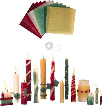 DIY Natural Beeswax Holiday Candle-Making Kit