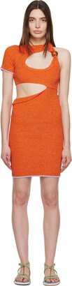 Orange Le Raphia 'La Robe Brilho' Minidress