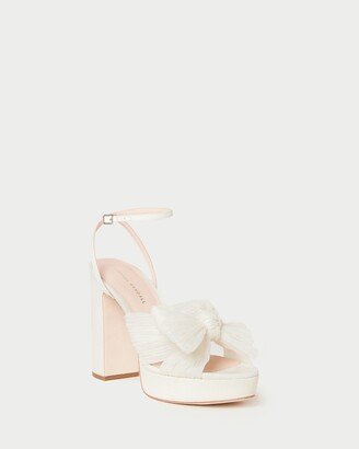 Natalia Pearl Platform Bow Heel